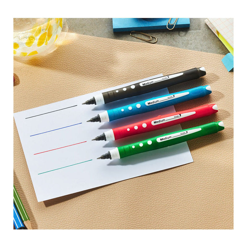 Chargez l'image dans la visionneuse de la galerie, Stabilo worker+ colorful - rollerbal pen 0.5 mm - zwart, blauw, groen rood - etui met 4 kleuren
