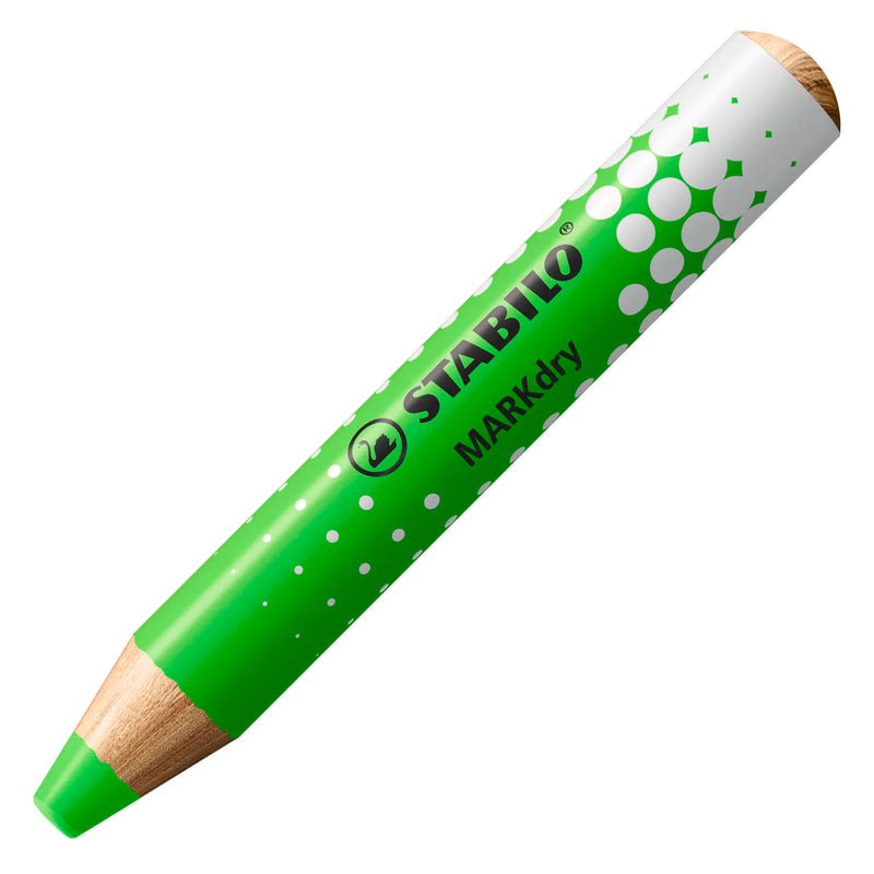 Afbeelding laden in galerijviewer, Stabilo markdry neon set van 4 whiteboard potloden, puntenslijper en reinigingsdoekje
