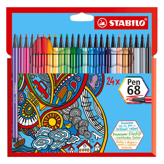 Stabilo pen 68 viltstiften - 24dlg.
