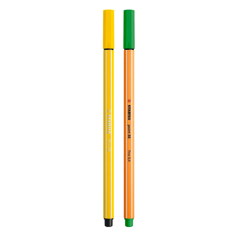 Afbeelding laden in galerijviewer, Stabilo point 88 pen 68 - creative arty mixed in luxe box - met 34 stuks point 88 fineliners en 34 stuks pen 68 viltstiften
