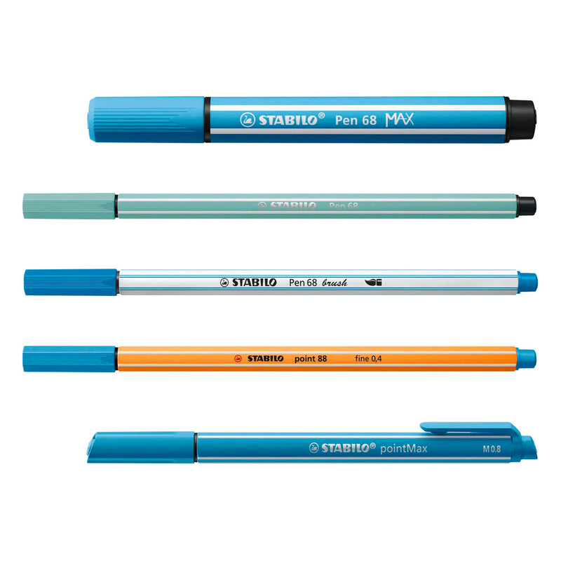 Afbeelding laden in galerijviewer, Stabilo arty set - set pen 68, pen 68 brush, point 88, pen 68 max pointmax - combi etui met 55 stuks
