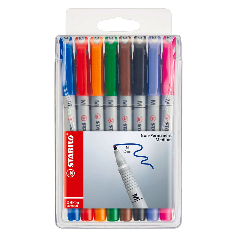 Load image into Gallery viewer, Stabilo ohpen medium uitwisbare marker in etui - 8dlg.
