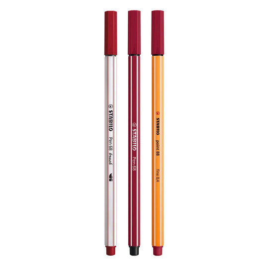 Stabilo arty creative set pen 68 stiften en point 88 fineliners in metalen etui - 30dlg.