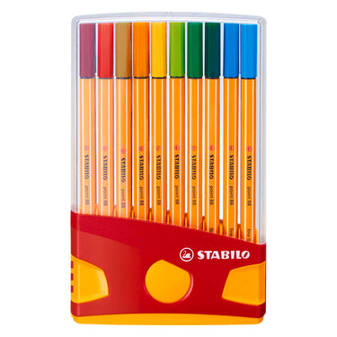 Stabilo point 88 colorparade fineliners oranje rood - 20dlg.