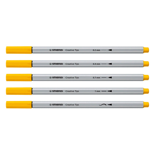 Stabilo creative tips arty pennen in metalen etui - 50dlg.
