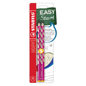Stabilo easygraph hb linkshandige grafietpotloden roze - 2st.