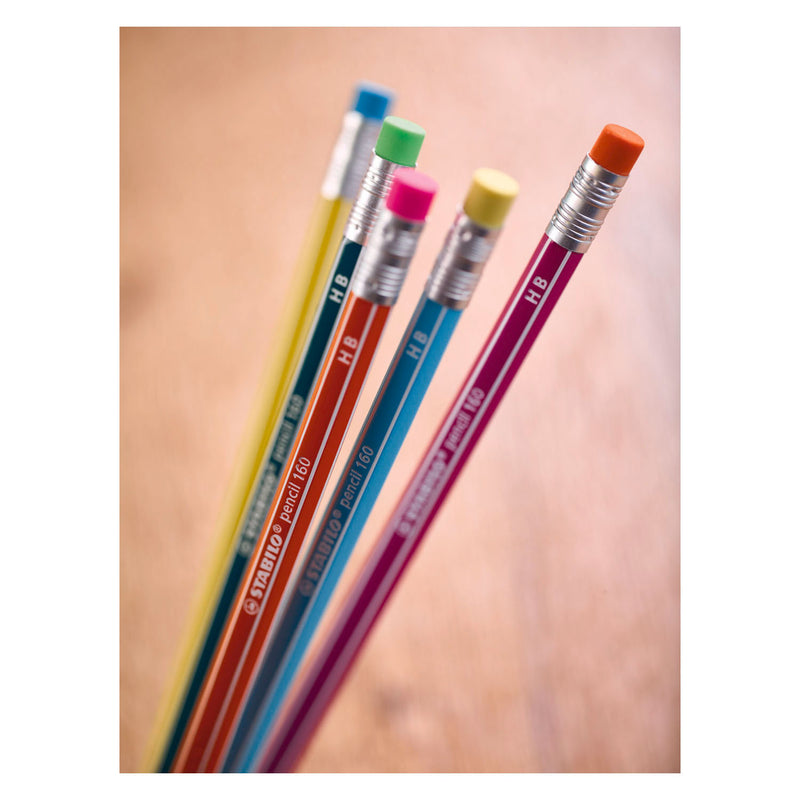 Afbeelding laden in galerijviewer, Stabilo pencil 160 hb grafietpotloden met gumtip - 6dlg.
