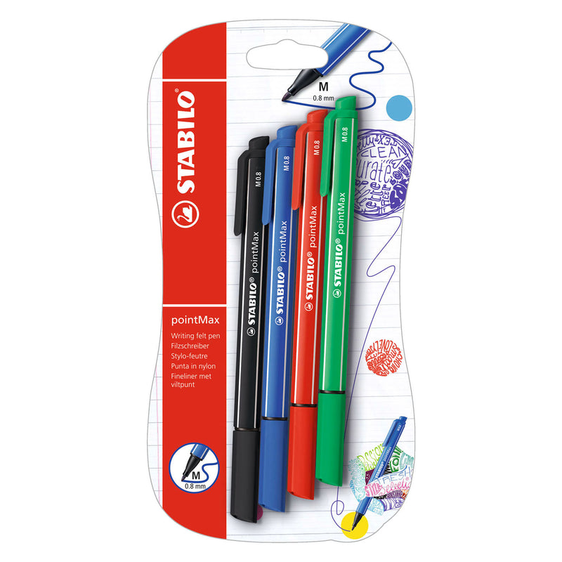 Afbeelding laden in galerijviewer, Stabilo pointmax fineliners - 4dlg.
