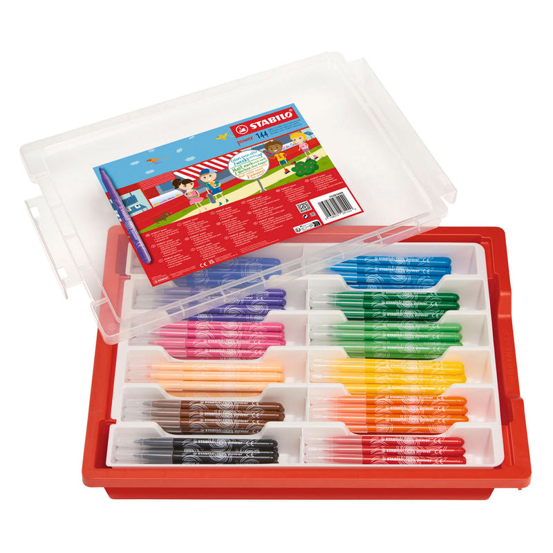 Load image into Gallery viewer, Stabilo power schoolverpakking viltstiften - 144dlg.
