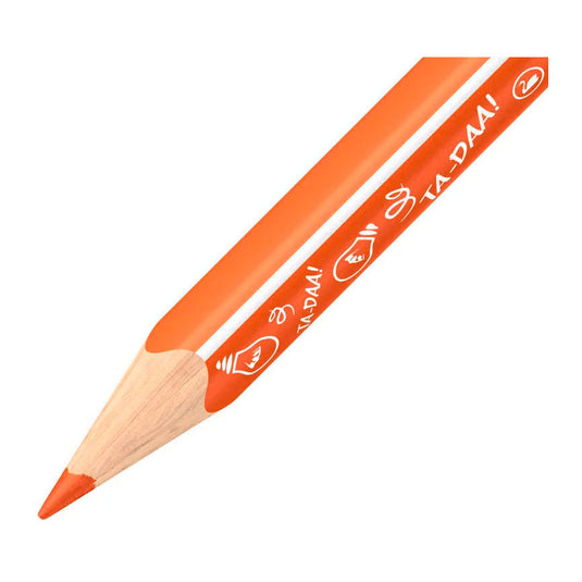 Stabilo trio thick - driekantige kleurpotloden met extra dikke kern - animal vibes - etui met 12 kleuren