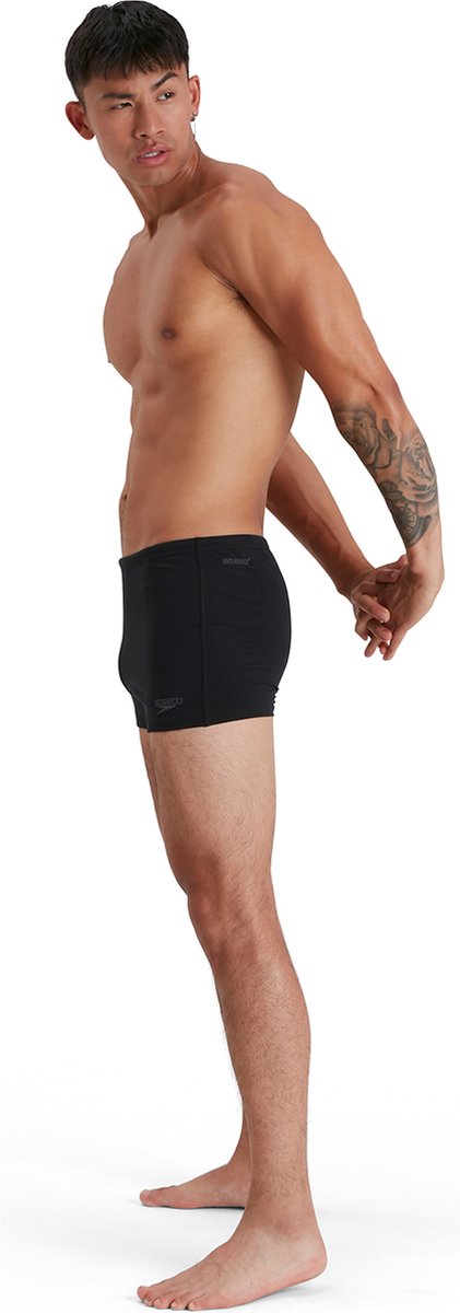 Speedo endurance+ aquashort heren - zwembroek heren - chloorbestendige zwemshort heren - zwemboxer heren met trekkoord - zwart - xs