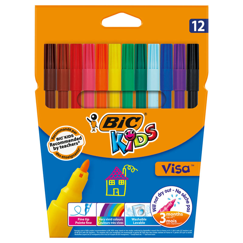 Afbeelding laden in galerijviewer, Bic kids visa, 12st.
