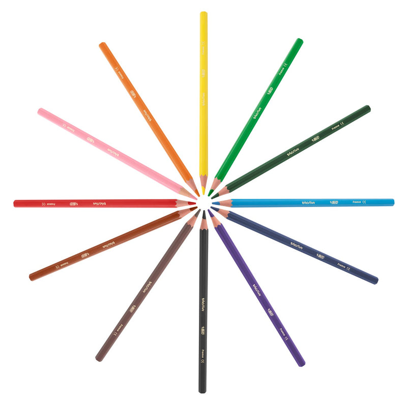 Afbeelding laden in galerijviewer, Bic kids evolution ecolutions kleurpotloden - diverse kleuren, verpakking van 12
