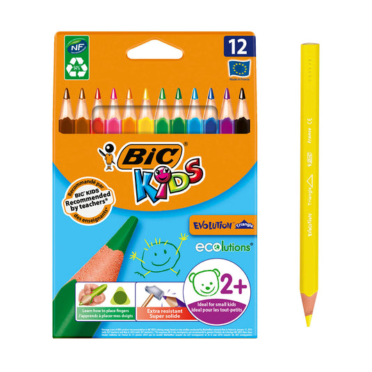 Bic http: www.cchobby.nl -evolution-kleurpotloden-l-14-cm-vulling-5-mm-diverse-kleuren-12-stuk-1-doos