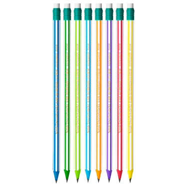 Bic evolution potloden met gum, 8st.