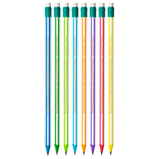 Bic evolution potloden met gum, 8st.