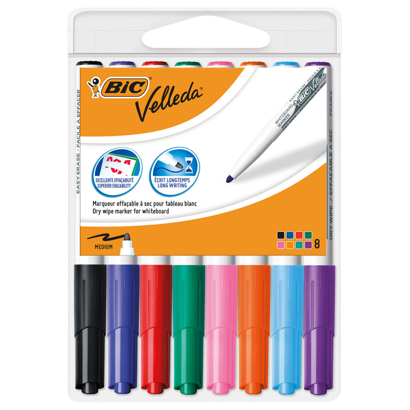 Load image into Gallery viewer, Bic velleda whiteboard markers, 8st.
