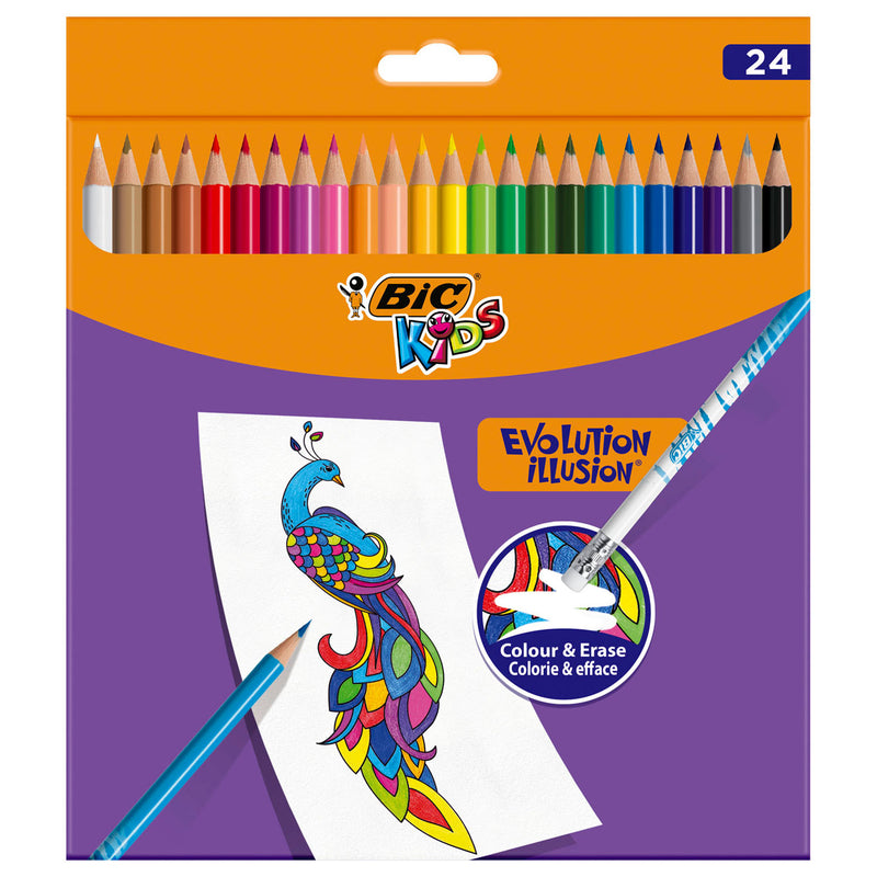 Afbeelding laden in galerijviewer, Bic kids evolution uitgumbare kleurpotloden, 24st.
