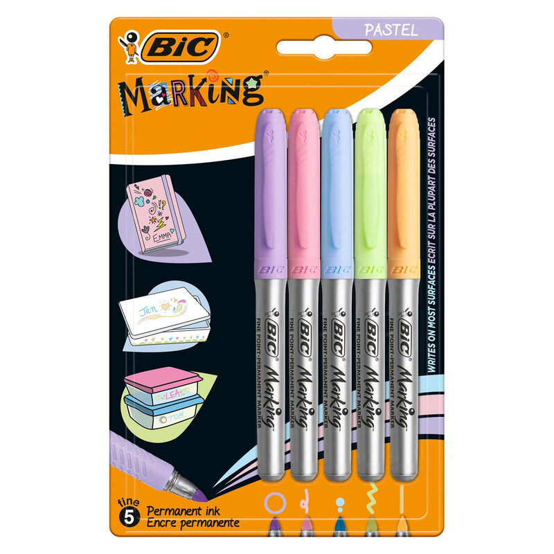 Load image into Gallery viewer, Bic intensity viltstiften permanent pastel, 5st.
