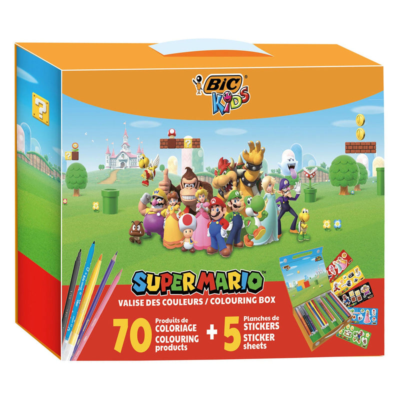 Load image into Gallery viewer, Bic kids super mario kleurkoffer, 70dlg.
