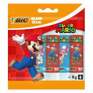 Bic super mario lijmstiften, 6st.