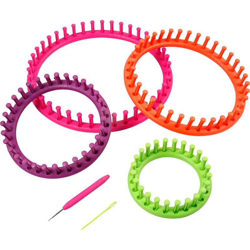 Load image into Gallery viewer, Https: www.cchobby.nl knitting-loom-d-12-17-22-27-cm-1-set
