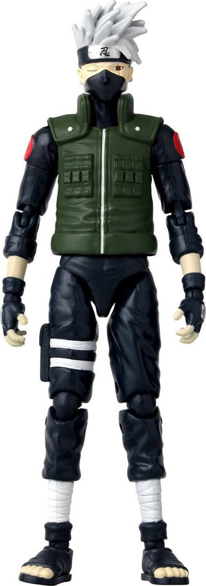 Bandai - anime heroes - naruto shippuden - anime heroes manga figuur 17cm - kakashi hatake (vierde grote ninja oorlog) - officieel gelicenseerd - kakashi actiefiguur - kinderspeelgoed 4+ -36963