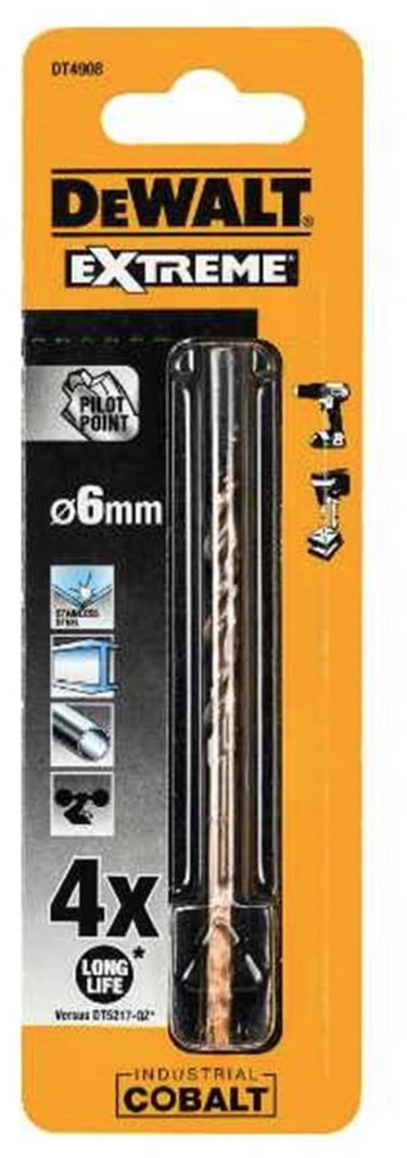 Dewalt accessoires hss industrial cobalt metaalboor 6.0mm - dt4908-qz