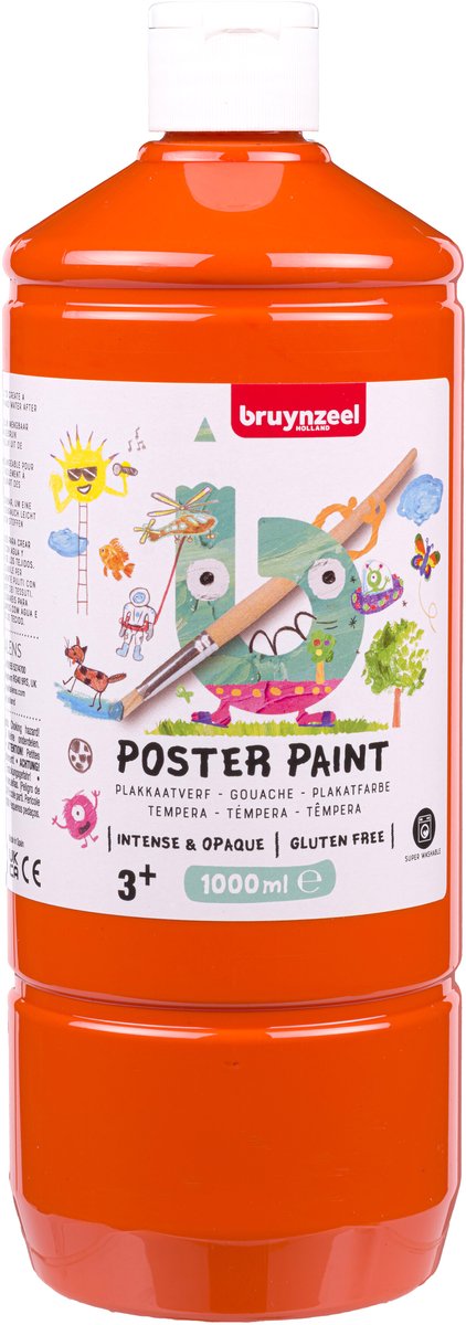Bruynzeel plakkaatverf 1 liter oranje