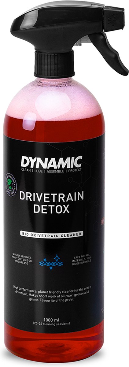 Afbeelding laden in galerijviewer, Dynamic drivetrain detox 1l - bio kettingreiniger - bio kettingontvetter
