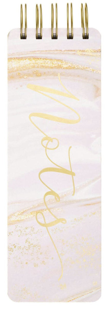 Eccolo notitieblok - spiraal - pink marble - ca.8x23cm - ec-q601v