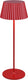Rl live your light reality suarez - tafellamp - rood - oplaadbaar - incl. 1x smd 1,5 w - aan uit touch - sensor dimmer - usb-aansluiting - accuvoeding - inclusief oplaadstation - buitenverlichting - ip44