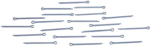 Dresselhaus spalk splints 2.5x40mm din94, galv. zinced
