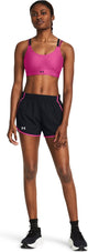 Under armour ua fly by 3'' shorts-blk dames sportbroek - zwart - reflecterend