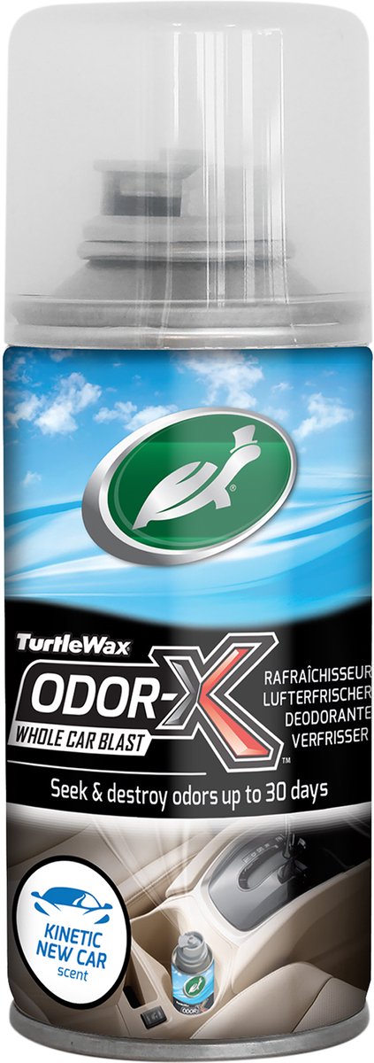 Turtle wax power out odor-x whole car blast - verwijderd vieze geurtjes - vernietigt geur in plaats van te maskeren - heerlijke frisse new car geur – tot 30 dagen - 100ml