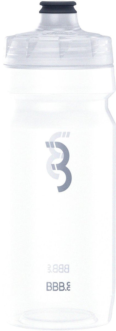 Bbb cycling autotank bidon racefiets - inhoud 550 ml - drinkbus fiets met autoclose ventiel - transparant - bwb-11