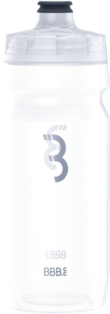 Bbb cycling autotank bidon racefiets - inhoud 550 ml - drinkbus fiets met autoclose ventiel - transparant - bwb-11