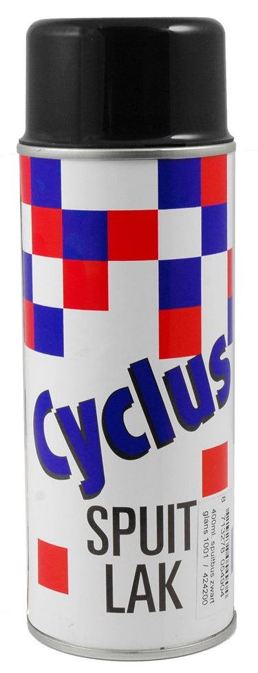 Cycplus cyclus spuitlak zwart 400ml
