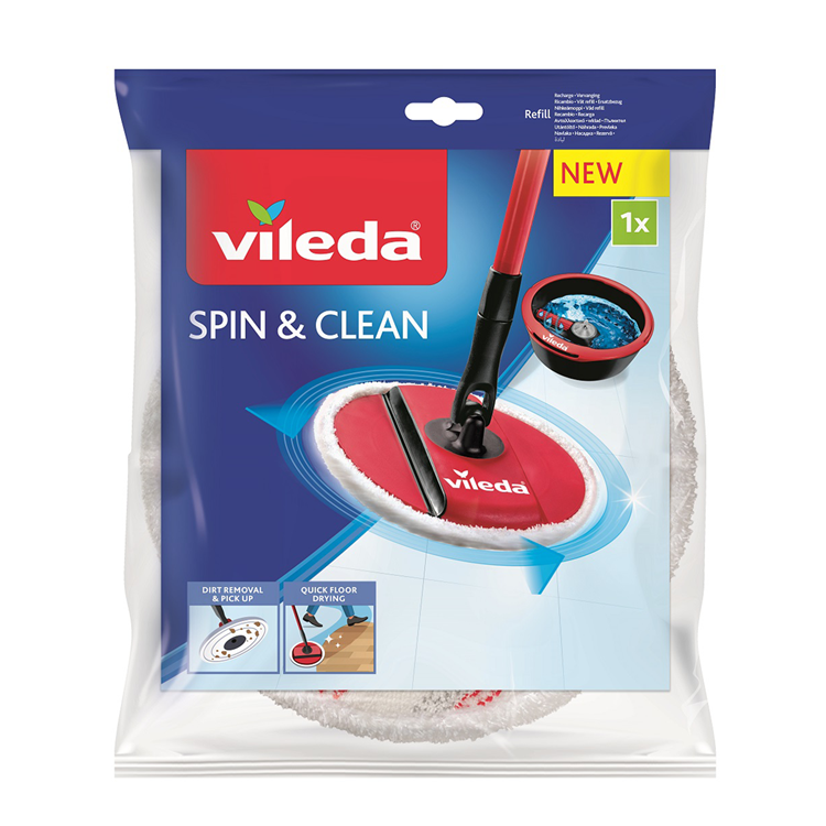 Laden Sie das Bild in Galerie -Viewer, Vileda spin clean vervanging - microvezelpad voor spin clean systeem
