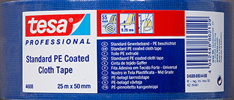 Load image into Gallery viewer, Tesa professional tesa 04688 textieltape - standaard - blauw - 50mm x 25m
