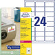 Avery multifunctionele etiketten zweckform l6141-20 480 stuks