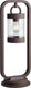 Trio sambesi - paal - roestkleur - excl. 1x e27 4w - schemeringsensor - buitenverlichting - ip44