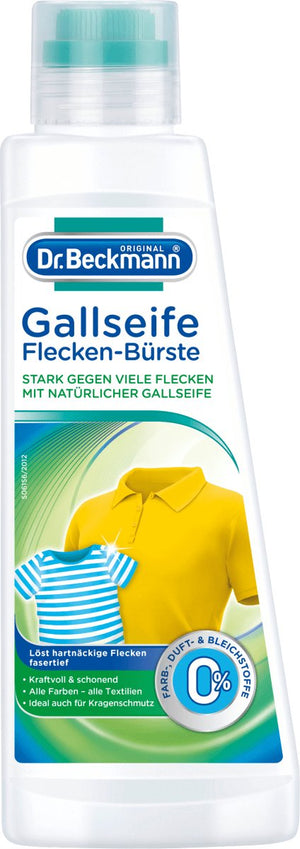 Dr. beckmann galasvlekverwijder - vlekverwijderaar voor textiel - 250ml met borstel