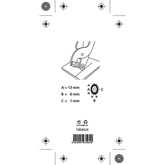 Mack 1004624 - verv.wiel tegelsnijtang ø13mm | 3 stuks