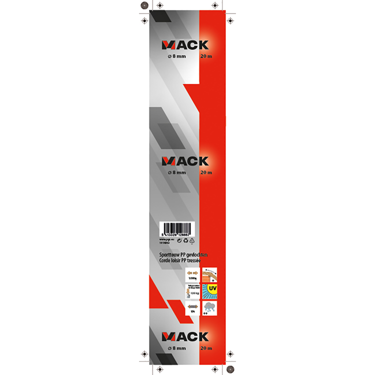 ギャラリービューアに画像をロードする, Mack 1014942 - sporttouw pp gevlochten streng8mm 20m | 5 stuks
