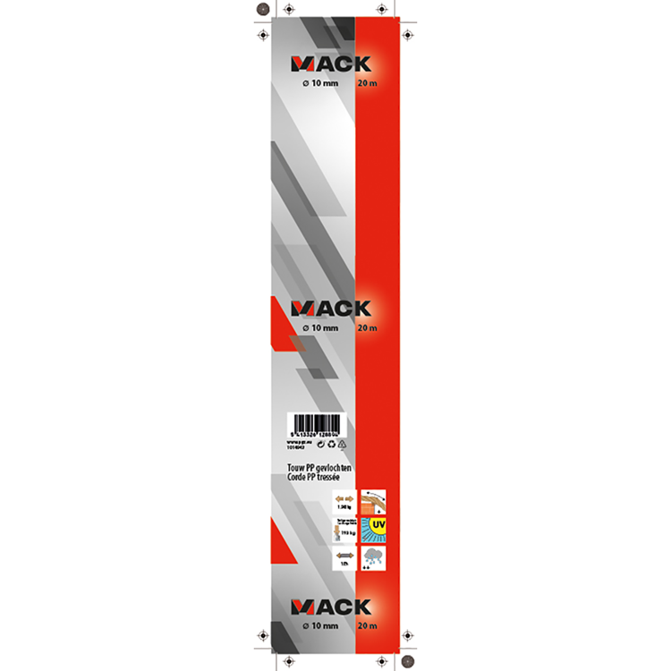 Afbeelding laden in galerijviewer, Mack 1014943 - sporttouw pp gevlochten streng10mm 20m | 5 stuks
