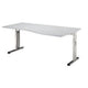 Bach desk ergonomic lightgrey height adjustable c-leg 1800x1000x680-760mm hammere