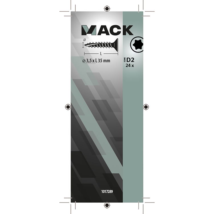 Afbeelding laden in galerijviewer, Mack 1017289 - spaanplschr.vzkop-zelfb. geelverz .24 st 3,5 x 35 mm | 10 stuks
