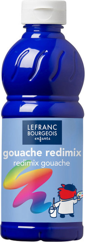 Lefranc bourgeois l b plakkaatverf redimix brilliant blue 500ml