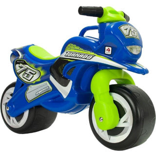 Load image into Gallery viewer, Abi injusa loopfiguur bike tornado blauw groen
